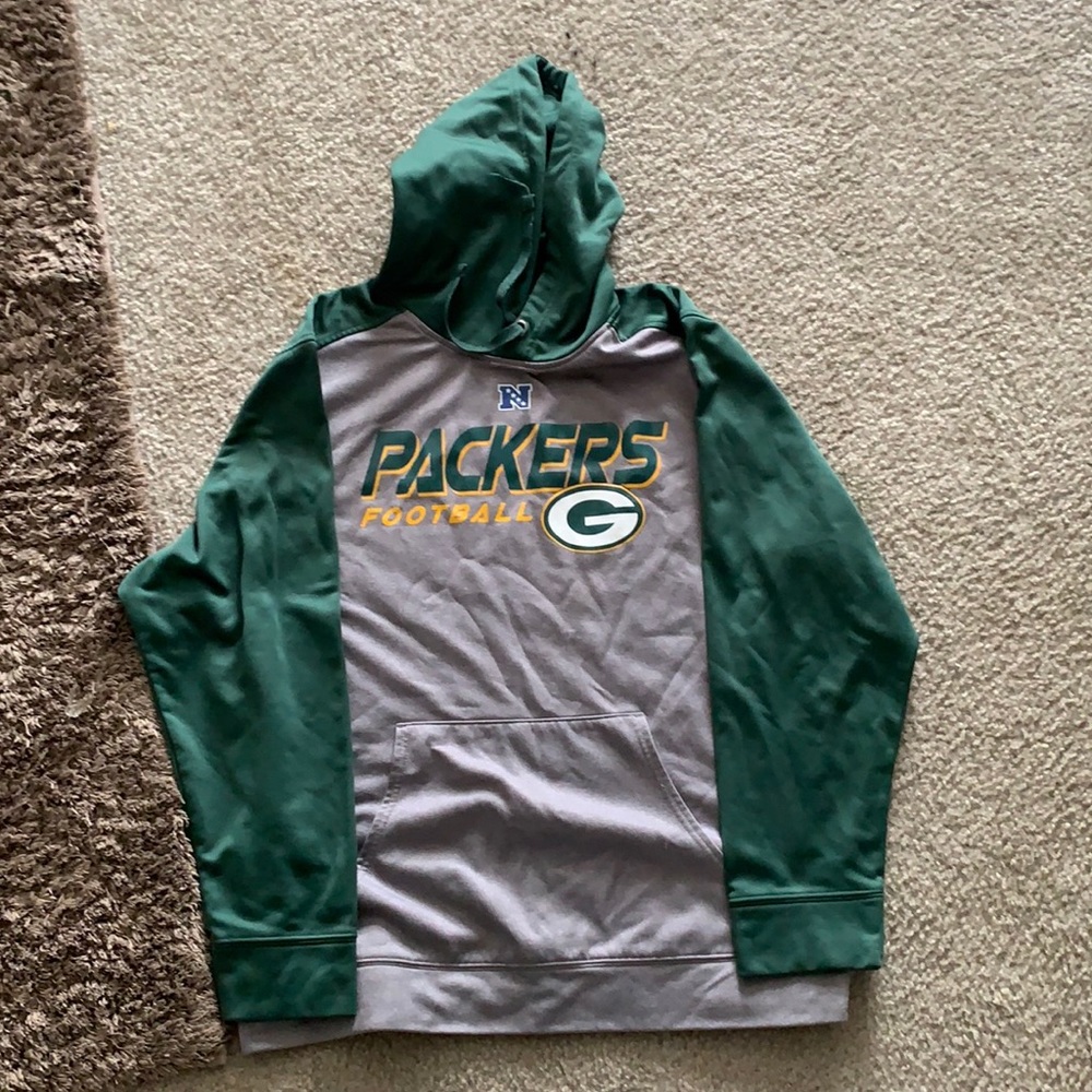 This is a Green Bay Packers hoodie from the Official Team Store.